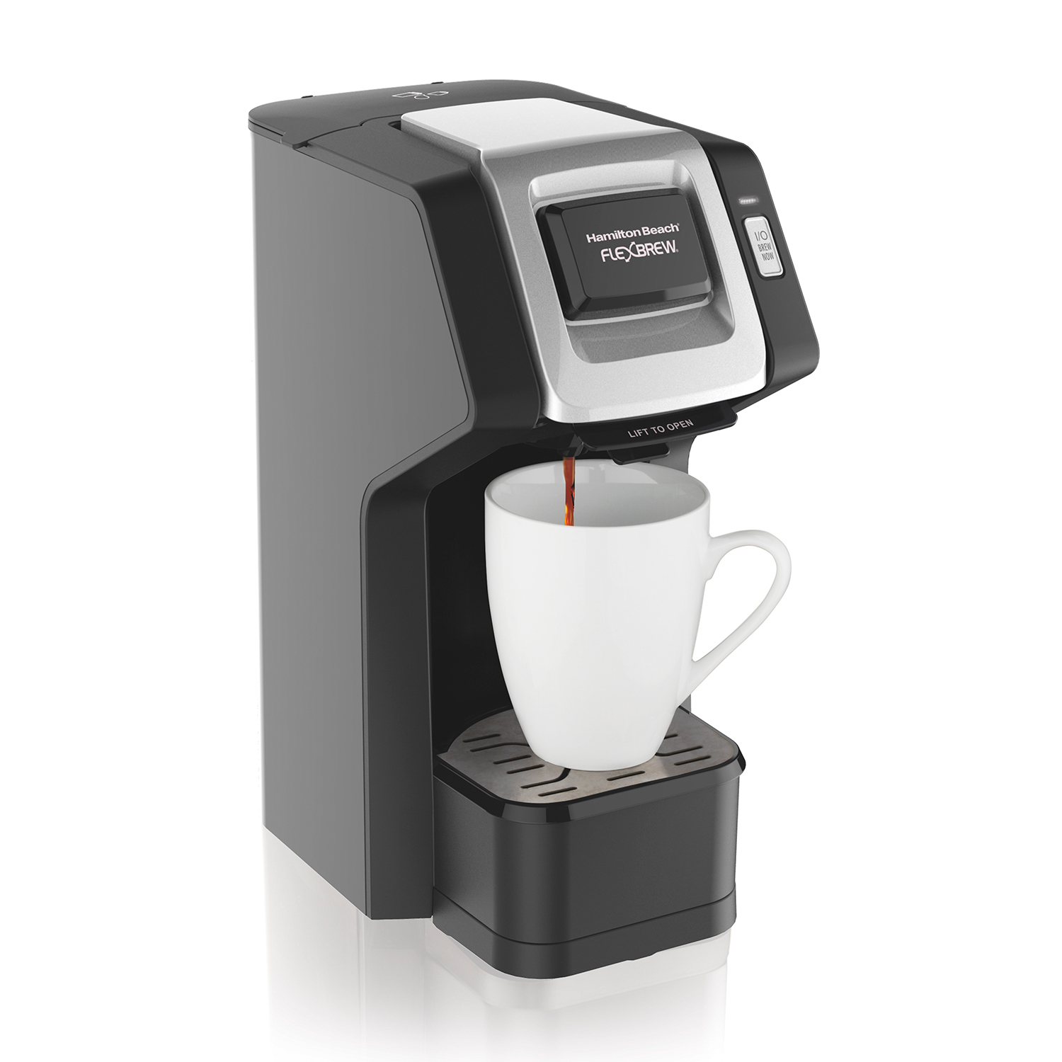 FlexBrew® Single-Serve Coffee Maker Black & Silver (49974)