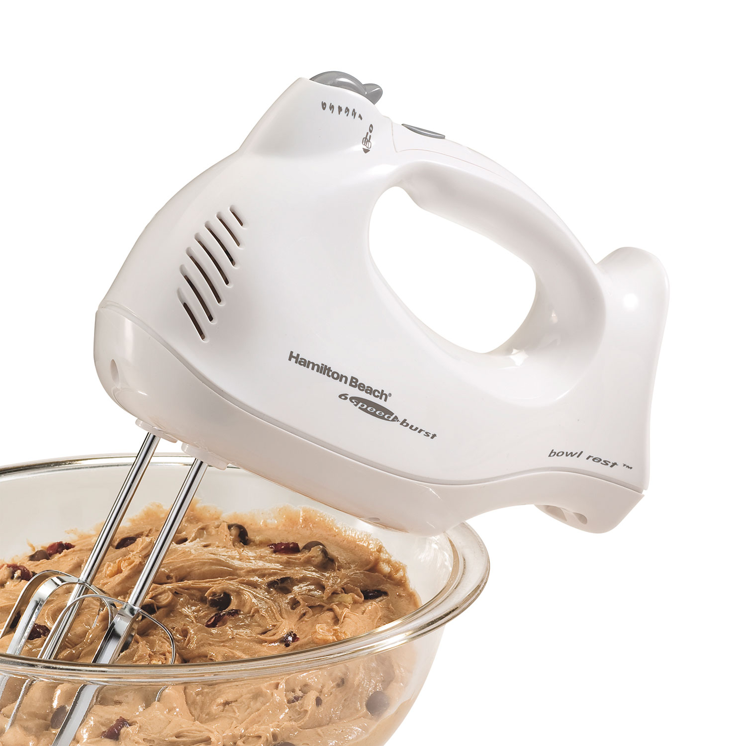 Hand Mixer with Snap-On Case, White (62669)