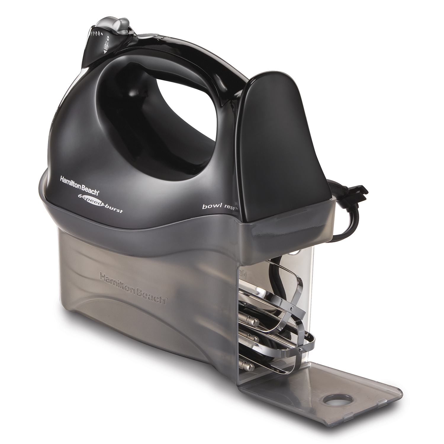 Hamilton Beach Hand Mixer with SnapOn Case Black 62691