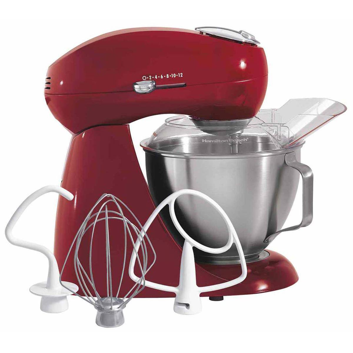 Eclectrics® Carmine Red All-Metal Stand Mixer (63232)
