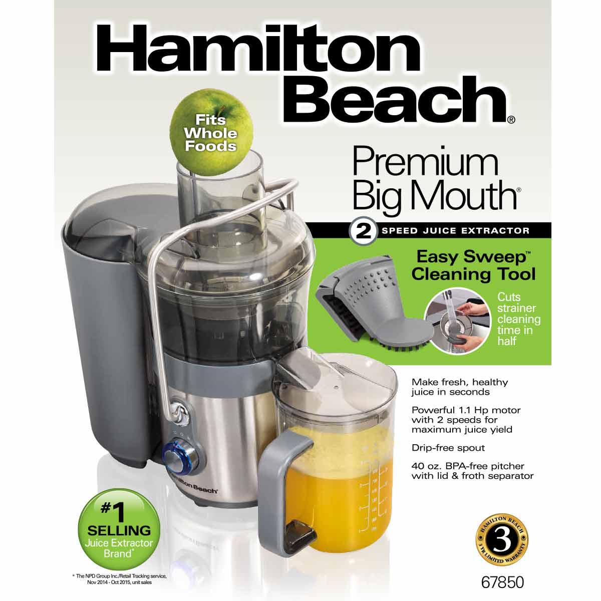Hamilton Beach Juice Extractor Instruction Manual User