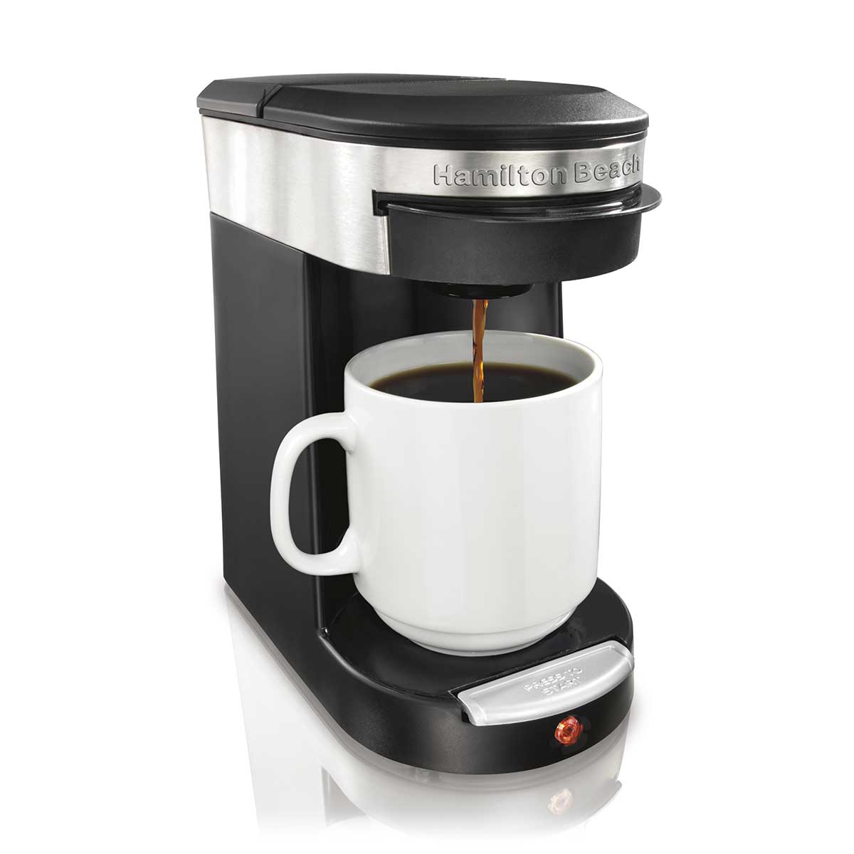 1-Cup Coffee Maker for Coffee Pods, Black (49970)