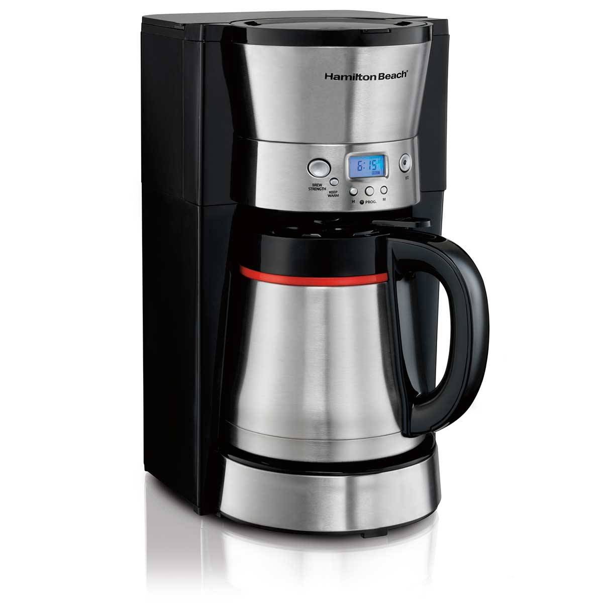 10 Cup Programmable Coffee Maker With Thermal Carafe Black Stainless 46896 10 Cup Programmable Coffee Maker With Thermal Carafe Black Stainless 46896