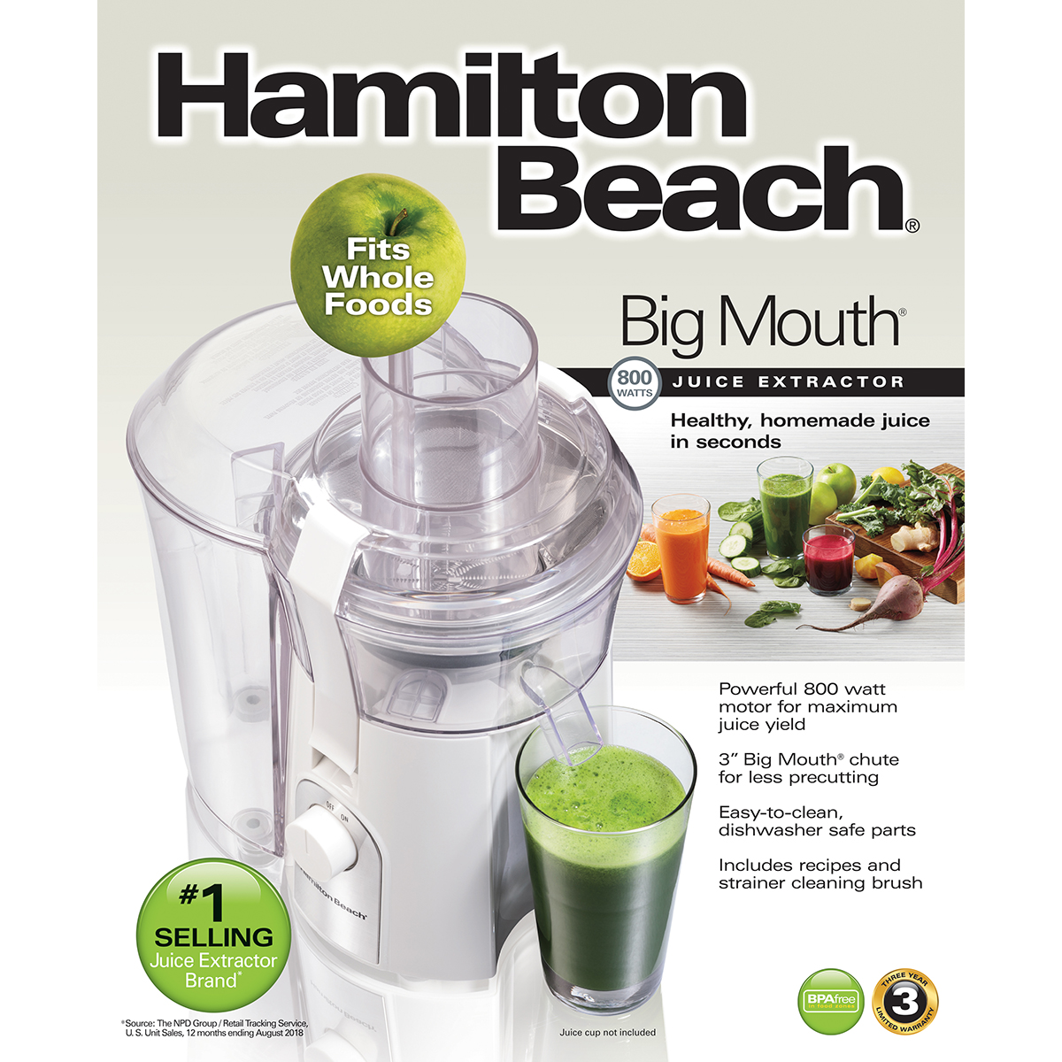 Hamilton Beach Hamilton Beach® Big Mouth® 800 Watt Juice ...