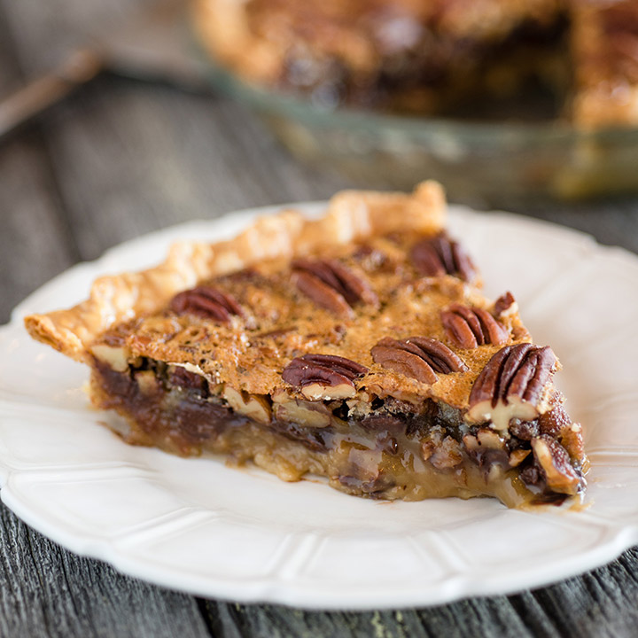Chocolate Bourbon Pecan Pie
