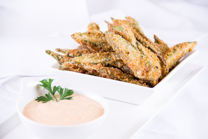 Fried Okra with Smoky Dipping Sauce