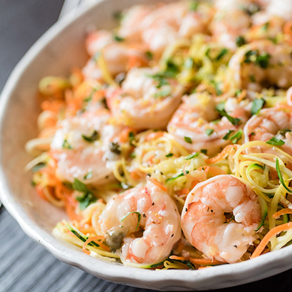 Lemon Garlic Shrimp and Spiralized Veggie Pasta Lemon Garlic Shrimp and Spiralized Veggie Pasta