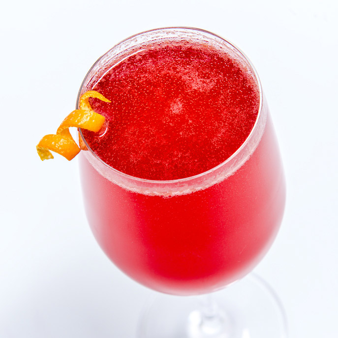 Recipe Blueberry Pomegranate Mimosa