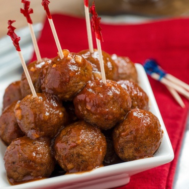 Slow Cooker Easy Barbecue Meatballs