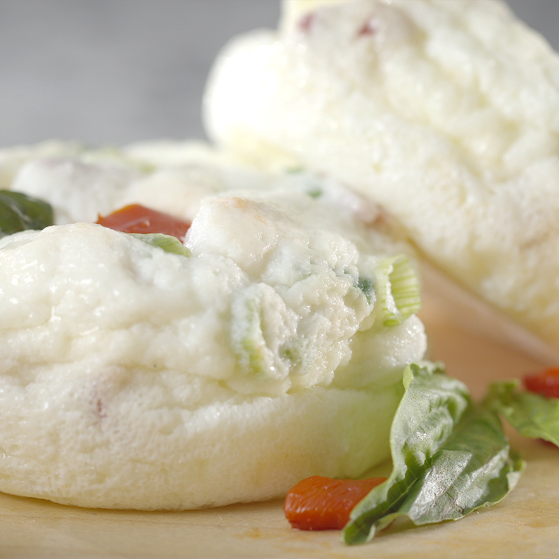  Egg White Bites with Roasted Red Peppers and Basil