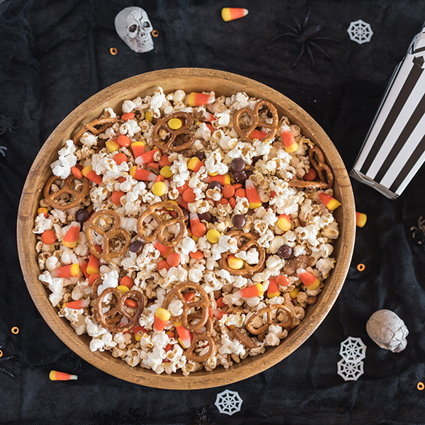 Caramel Candy Corn Popcorn Mix Caramel Candy Corn Popcorn Mix