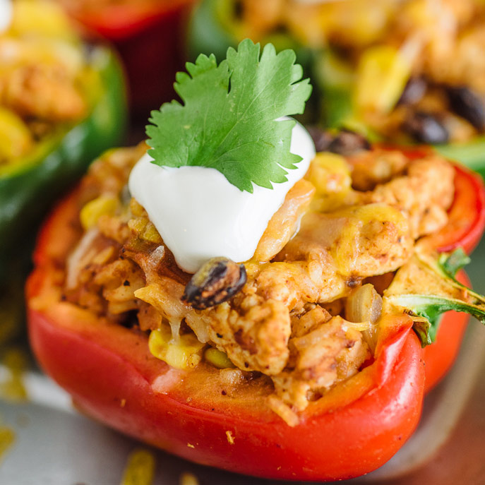 Healthy Southwest Stuffed Peppers