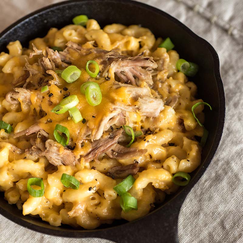 Pulled Pork Macaroni and Cheese