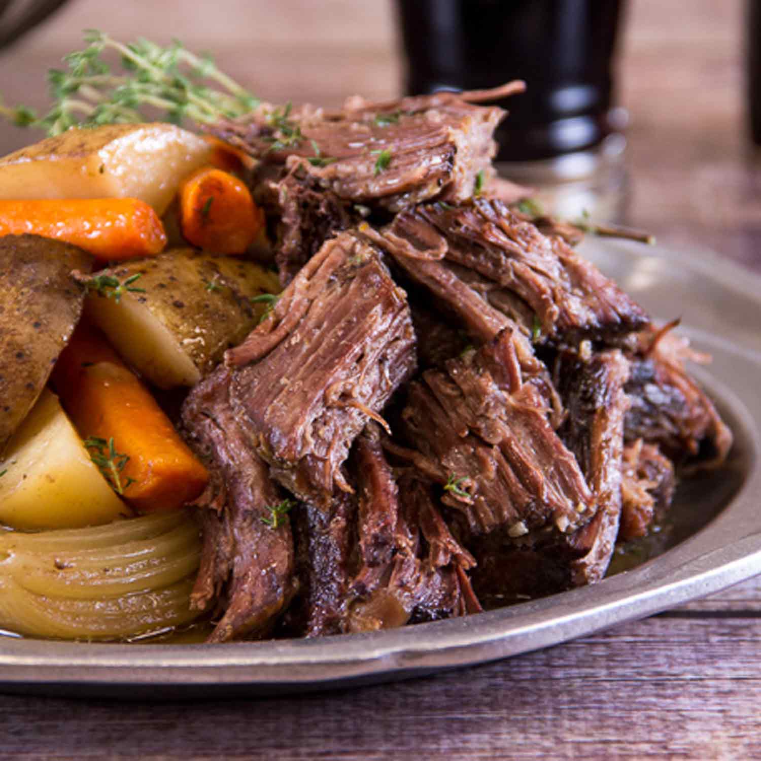 Slow Cooker Beef Pot Roast with Fresh Thyme