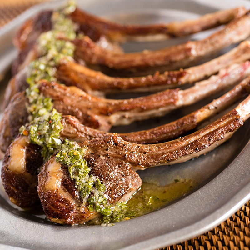 Recipe Sous Vide Lamb Chops with Chimichurri Sauce