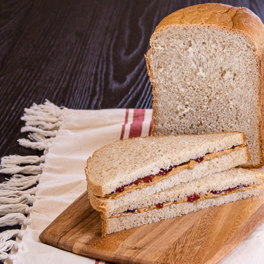 White Wheat Bread for 2-lb. Loaf Breadmaker