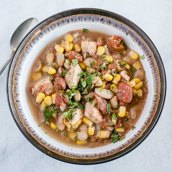 Slow Cooker White Chicken and Corn Chili