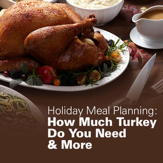 Holiday Meal Planning: How Much Turkey Do You Need & More Click for Holiday Meal Planning: How Much Turkey Do You Need & More
