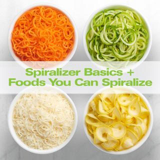 Spiralizer Basics + Foods You Can Spiralize Click for Spiralizer Basics + Foods You Can Spiralize